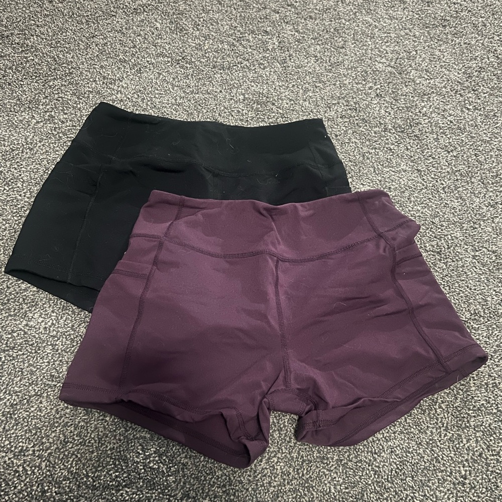 Born Primitive Black and Purple Athletic 3” Shorts